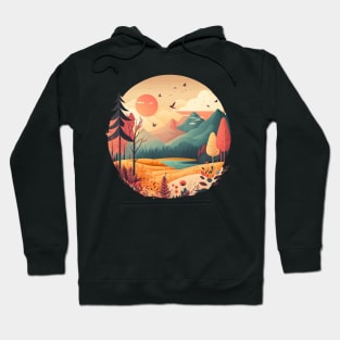 Mountain Forest Colorful Hoodie